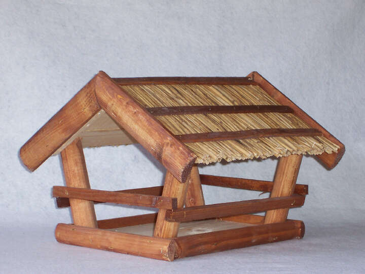 Kleiber Vogelhäuser Futterhaus mit Rohrdach